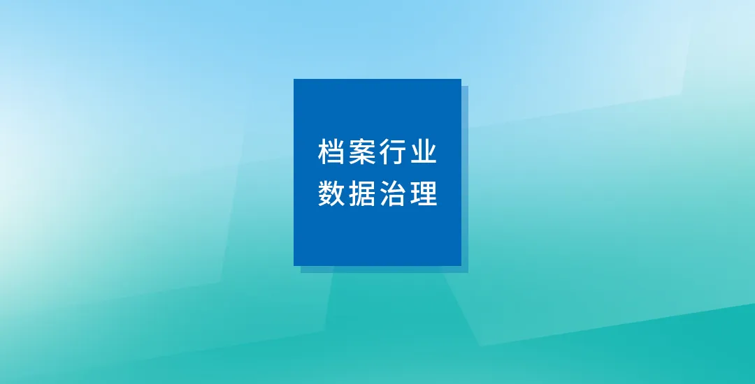 档案行业数据治理的落地实践与策略制定